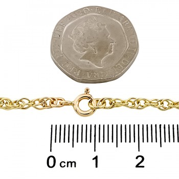 9ct gold 2.2g 7 inch Prince of Wales Bracelet